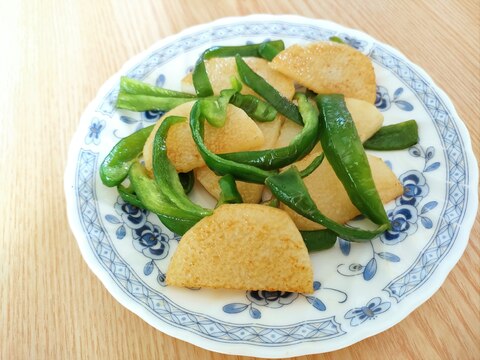 ピーマンと長芋のバター醤油炒め